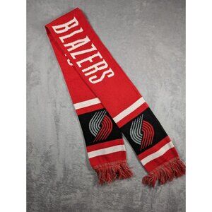 Portland Trail Blazers Scarf NBA Red Black Knit Fan Gear Winter Basketball